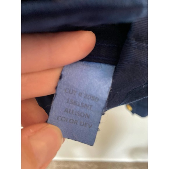 L’AGENCE Allison women’s navy double breasted denim jacket size small 0050 - Picture 14 of 16